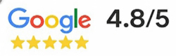 Google Rating 4.8 out of 5 based on 8000 reviews